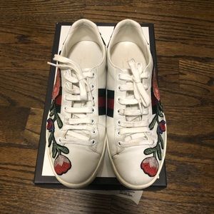 Gucci Ace Embroidered Sneakers 37Eu 100% Authentic
